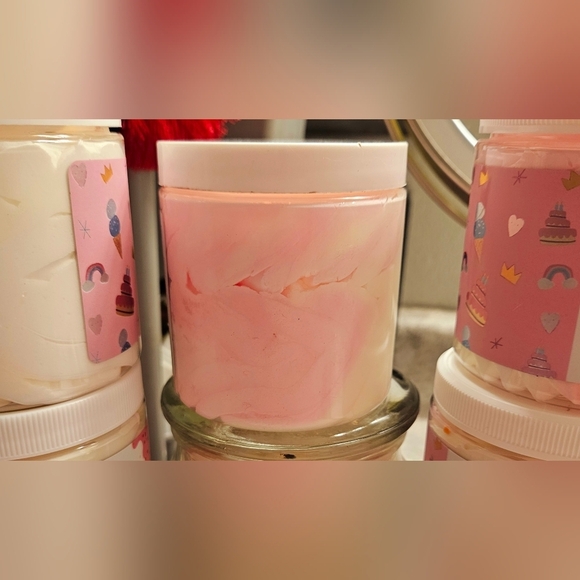 NEW 8oz AMNH Aminnah Birthday Cake Whipped Body Butter Sprinkles Pink White Bath - Picture 3 of 11